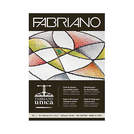 Fabriano Unica Printmaking Paper Pad 8.25x11.75 - White