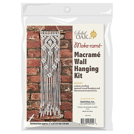 Make-rame Lacy Diamonds Macrame Mini Wall Hanging Kit