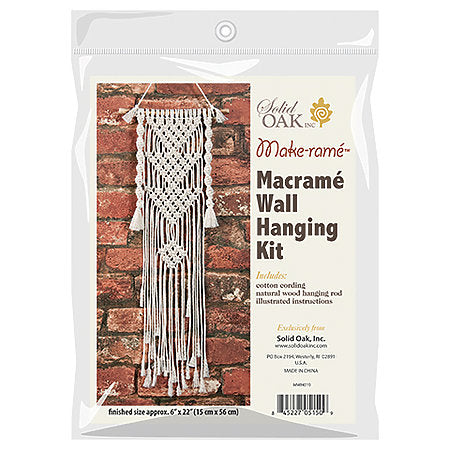 Make-rame Three Triangles Macrame Mini Wall Hanging Kit