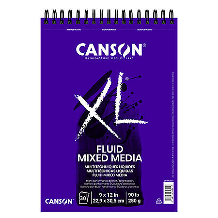 Canson XL Fluid Mixed Media Pad 9x12