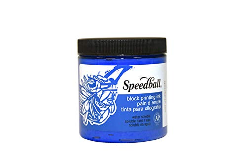 Speedball Block Printing Inks Water-Based 8oz Blue