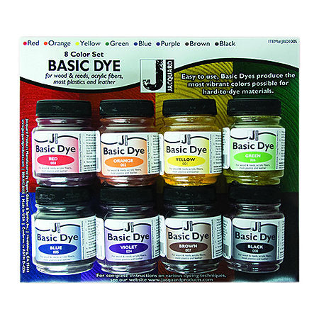 Jacquard Basic Dye 8-Color Set 1/2oz