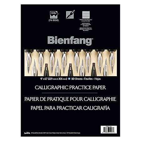 Bienfang Calligraphy Practice Pad 9x12