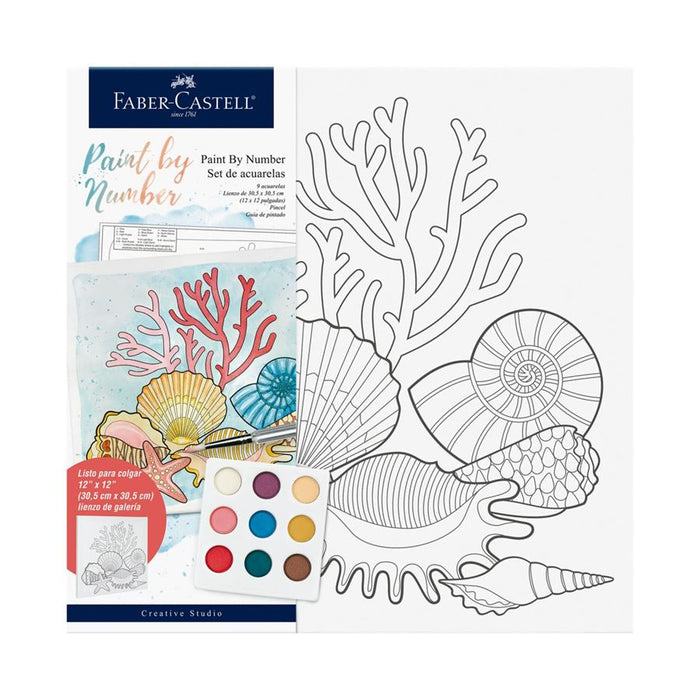 Faber-Castell Paint by Number Watercolour Set - Coastal