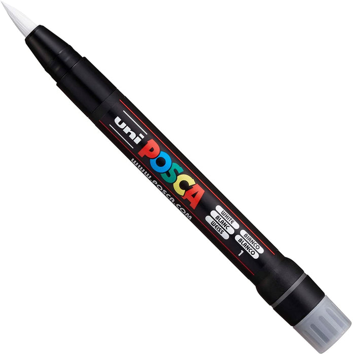 POSCA Acrylic Paint Markers Brush PCF-350 White