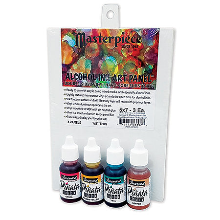 Jacquard Masterpiece Alcohol Ink Panels and 4pc Alcohol Ink