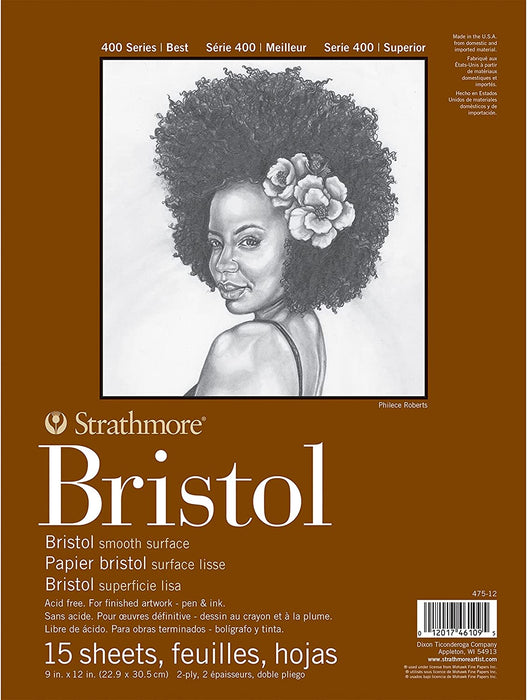 Strathmore Bristol Paper Pads Series 400 - Smooth - 9x12