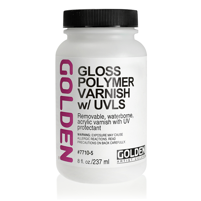 Golden 8oz Polymer Varnish w/UVLS Gloss