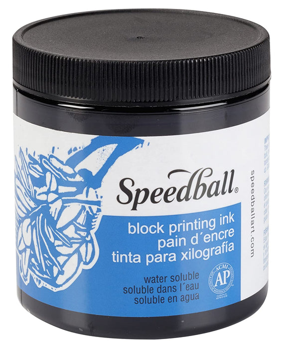 Speedball Block Printing Inks Water-Based 8oz Black