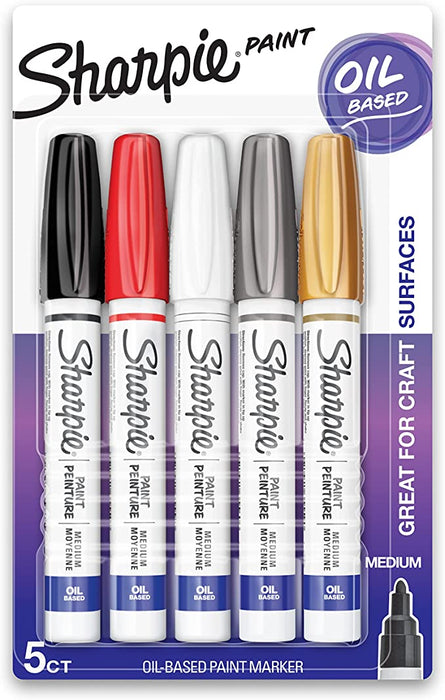 Sharpie Paint Marker 5/Set Medium - Basic