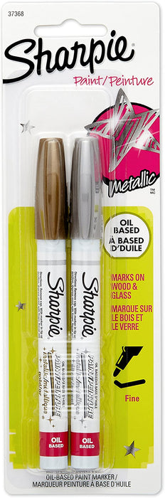 Sharpie Paint Marker 2/Set Fine - Gold and Silver