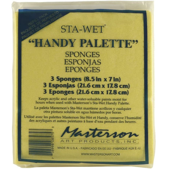 Masterson Sta-Wet Palette Sponge Refills Handy Palette