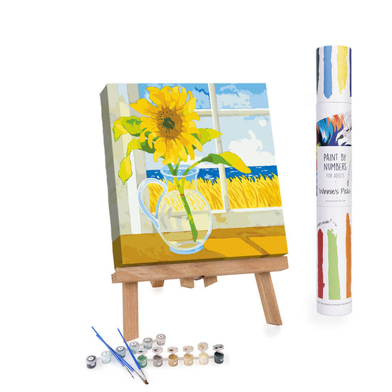 Winnie's Picks - Paint by Numbers - Sunflowers in the Window