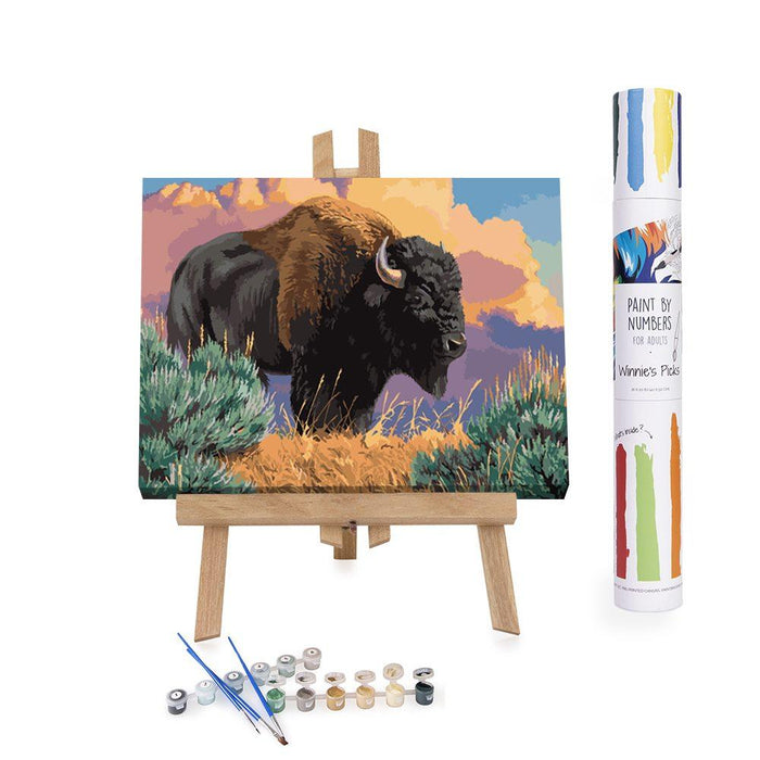 Winnie's Picks - Paint by Numbers - After The Storm Bison