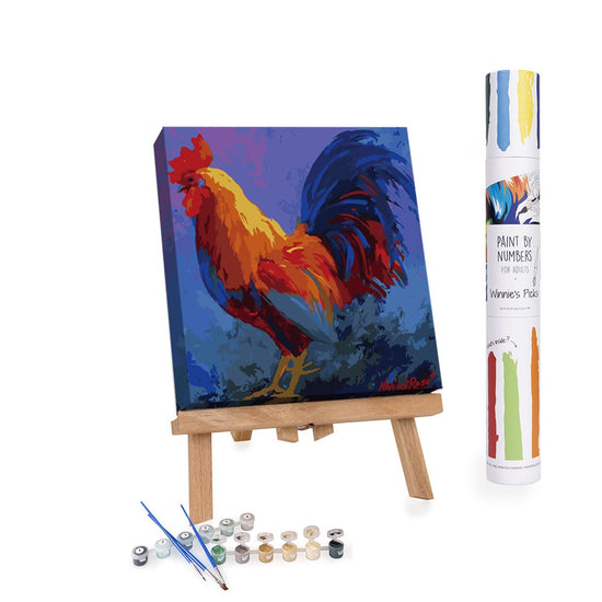 Winnie's Picks - Paint by Numbers - Colorful Rooster Bob