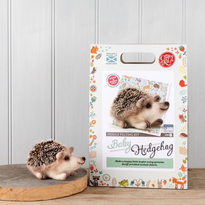 The Crafty Kit Company - Felting Kit - Baby Hedgehog