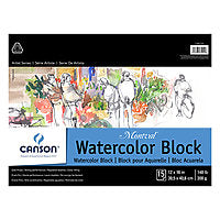 Canson Montval Watercolour Block Cold Press 12x16