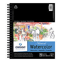 Canson Artist Series Montval Watercolor Spiral Pad 9x12