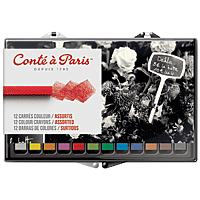 Conte Crayon 12/Set - Assorted Colours