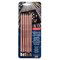 Derwent Metallic Pencil 6/Set - Traditional