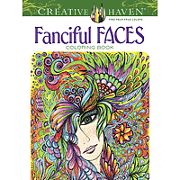 Dover Creative Haven Colouring Book - Fanciful faces