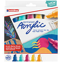 Edding Acrylic Marker Broad 5/Set Neon