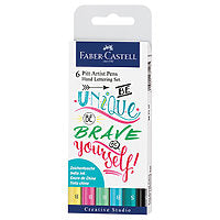 Faber-Castell PITT Artist Pen Hand Lettering Set One 6pk
