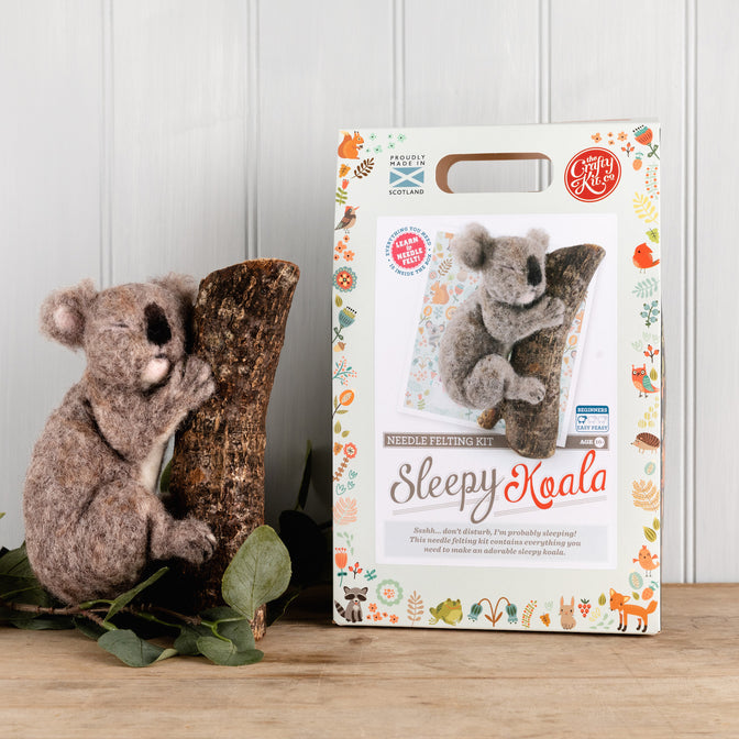 The Crafty Kit Company - Felting Kit - Sleepy Koala