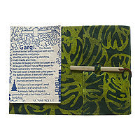 Lamali Gargi Soft-Cover Handmade Journals - Olive Batik