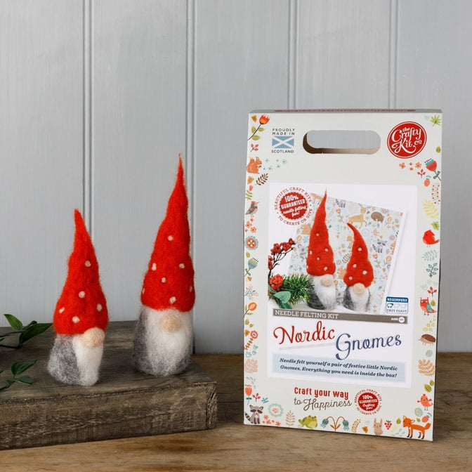 The Crafty Kit Company - Felting Kit - Nordic Gnomes
