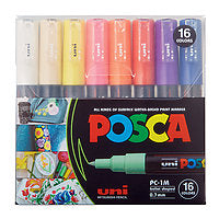 POSCA Paint Marker 16/Set Extra-Fine Tapered Tip PC-1M Basic