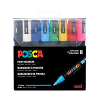 POSCA Acrylic Paint Marker PC-5M Set/8 Medium