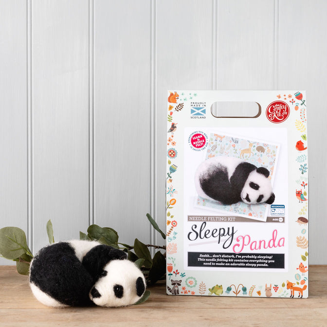 The Crafty Kit Company - Felting Kit - Sleepy Panda