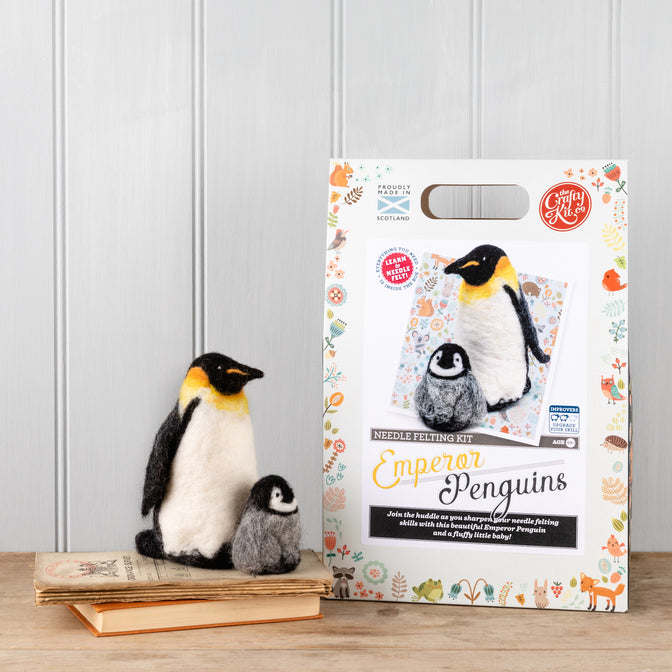 The Crafty Kit Company - Felting Kit - Emperor Penguins