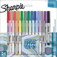 Sharpie Mystic Gems Marker 24/Set Ultrafine