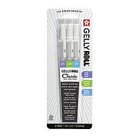 Sakura Gelly Roll Pens - Assorted Tips - White 3/Set