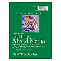 Strathmore Toned Mixed Media Paper Pads 400 Series Blue 6x8