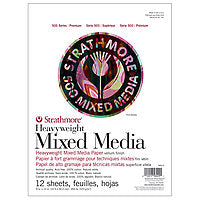 Strathmore Mixed Media Paper Pads 500 Series 9x12