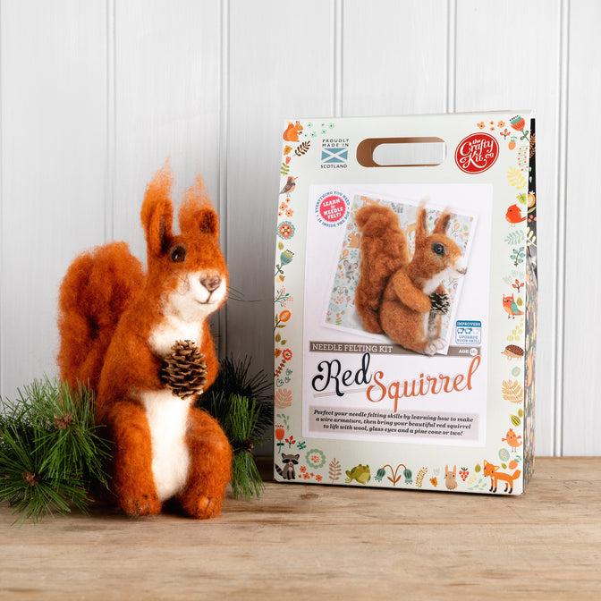 The Crafty Kit Company - Felting Kit - Red Squirrel