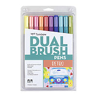 Tombow Duel Brush Marker Set/10 Retro