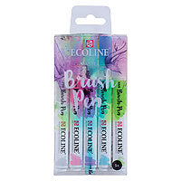 Talens Ecoline Watercolour Brush Pen Pastel Set of 5