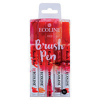Talens Ecoline Watercolour Brush Pen Reds Set/5