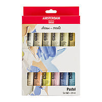 Amsterdam Standard Series Acrylic Paint 12/Set Pastel 20ml