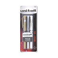 Sakura Uni-ball Gel Pen 3-pack Gold Silver White