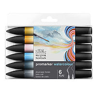 Winsor & Newton ProMarker Watercolour Marker 6/Set  - Sky