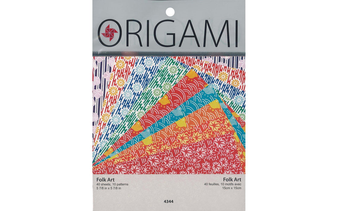 Yasutomo Origami Japanese Prints - Folk Art Set 5 7/8 -  40 Sheets