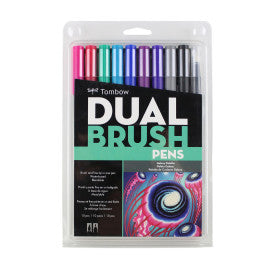 Tombow Duel Brush Marker Set/10 Galaxy