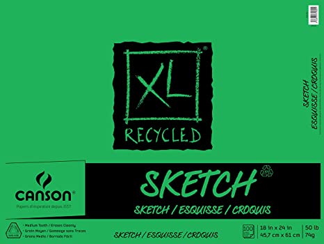 Canson XL Recycled Sketch Pad 18x24