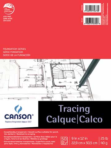 Canson Tracing Paper Pad 11x14 50 sheets