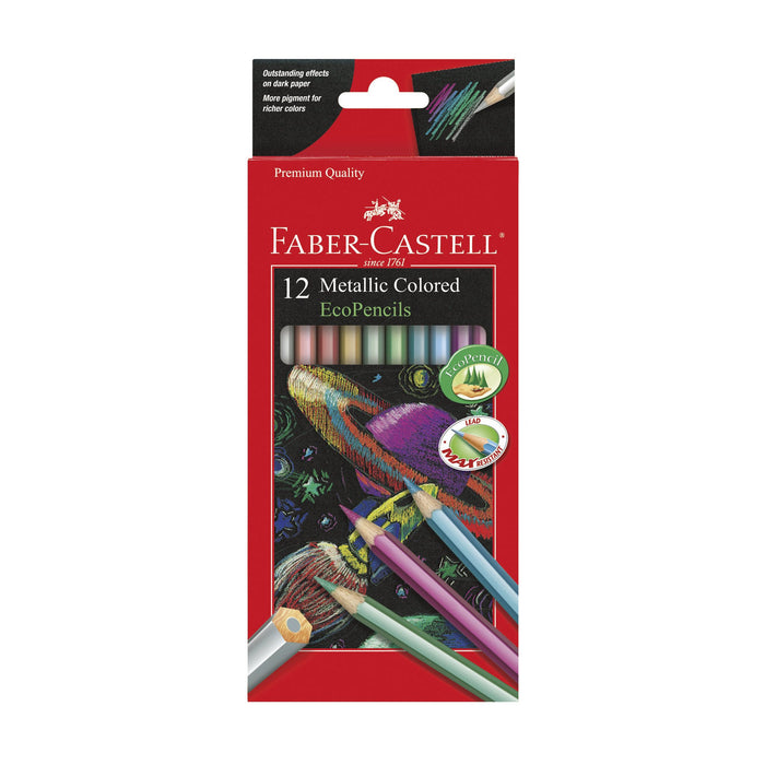 Faber-Castell Metallic Coloured EcoPencils Set/12